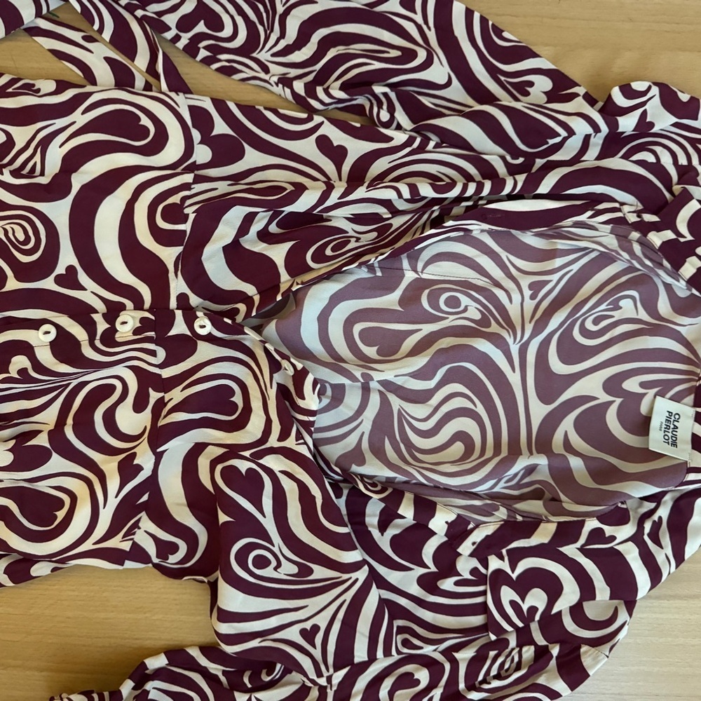 Chic Swirl Pattern Midi Dress - Picture 8 of 8